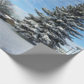 Kiefer im Schnee Geschenkpapier (Ecke)