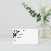 Kiefer-Kegel u. Schnee-GebirgsVisitenkarte Visitenkarte (Stehend Vorderseite)