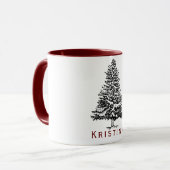 Kiefer mit Namen Tasse (Vorderseite Links)