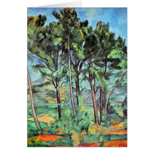 Kiefer mit Viadukt von Paul Cezanne, Vintage Art
