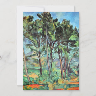 Kiefer mit Viadukt von Paul Cezanne, Vintage Art