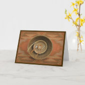 Kiefer-Nadel Basketry-Gruß-Karte Karte (Gelbe Blume)