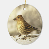 Kiefer Siskin Keramik Ornament (Links)