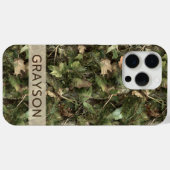 Kiefer- und Blätter-Tarnung Personalisiert Case-Mate iPhone Hülle (Rückseite (Horizontal))