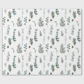 Kiefer und Eukalyptus-Packpapier Geschenkpapier (Flach)