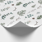 Kiefer und Eukalyptus-Packpapier Geschenkpapier (Ecke)