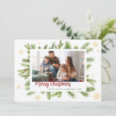 Kiefer und Foto Weihnachten Botanische Schrift (Stehend Vorderseite)