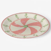 Kiefer und Pfefferminz Pappteller (Schrägansicht)