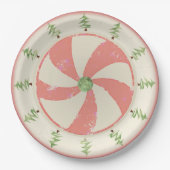 Kiefer und Pfefferminz Pappteller (Vorderseite)