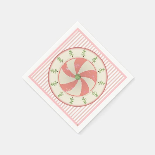 Kiefer und Pfefferminz Serviette (Ecke)