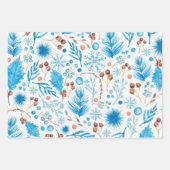 Kiefer und Streifen Geschenkpapier Set (Vorderseite 2)