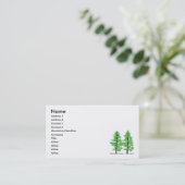 Kiefer-Visitenkarte Visitenkarte (Stehend Vorderseite)