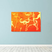 Kieferjagd Leinwanddruck (Insitu (Holzboden))