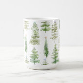 Kiefern an der Küste, gekrönt von Starfish Kaffeetasse (Mittel)