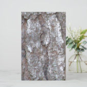Kiefern-Baum-Barken-Camouflage-natürliche hölzerne Briefpapier (Stehend Vorderseite)