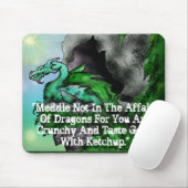 Kiefern-Drache/Crunchy Mousepad (Mit Mouse)