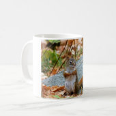 Kiefern-Eichhörnchen Kaffeetasse (Vorderseite Links)