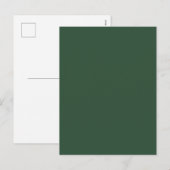Kiefern Grün Feiertagspostkarte (Vorne/Hinten)