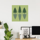 Kiefern im Wald Poster (Heimbüro)