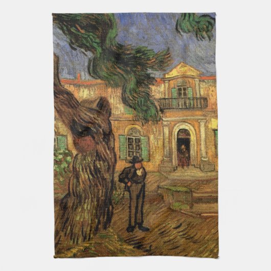 Kiefern in Saint-Paul von Vincent van Gogh Geschirrtuch (Vertikal)
