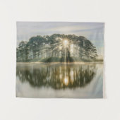 Kiefern-InselSunray Wandteppich (Vorderseite (Horizontal))