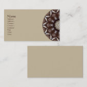 Kiefern-Kegel-Kaleidoskop Visitenkarte (Vorne/Hinten)