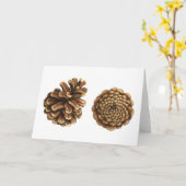 Kiefern-Kegel Karte (Gelbe Blume)