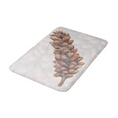 Kiefern-Kegel-Natur-Bad-Matte Badematte (Schrägansicht)