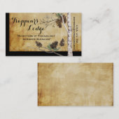 Kiefern-Kegel und Baum Texturblick-Visitenkarten Visitenkarte (Vorne/Hinten)