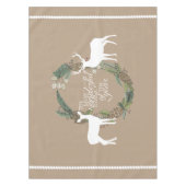 Kiefern-Kranz-Rotwild die meiste wunderbare Tischdecke (Vorderseite)