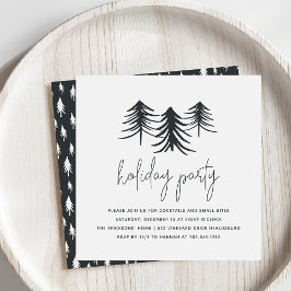 Kiefern | Moderne Feiertage Einladung