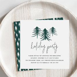 Kiefern | Moderne Feiertage Einladung