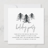 Kiefern | Moderne Feiertage Einladung (Vorderseite)