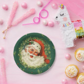 Kiefern-Nadel und Sankt-Weihnachten Pappteller (Party)