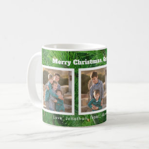 Kiefern-Nadeln   drei Foto-Weihnachten Kaffeetasse