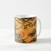 Kiefern Rote Himmel Sinkende Sonne von Vincent van Kaffeetasse (VorderseiteRechts)