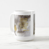 Kiefern-Trällerer-Psalm-62:8 Tasse (Vorderseite Links)