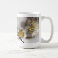 Kiefern-Trällerer-Psalm-62:8 Tasse