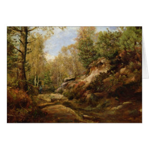 Kiefern u. Birken-Bäume oder der Wald von