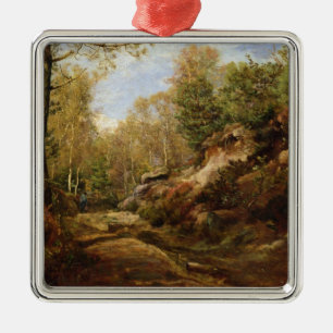 Kiefern u. Birken-Bäume oder der Wald von Ornament Aus Metall