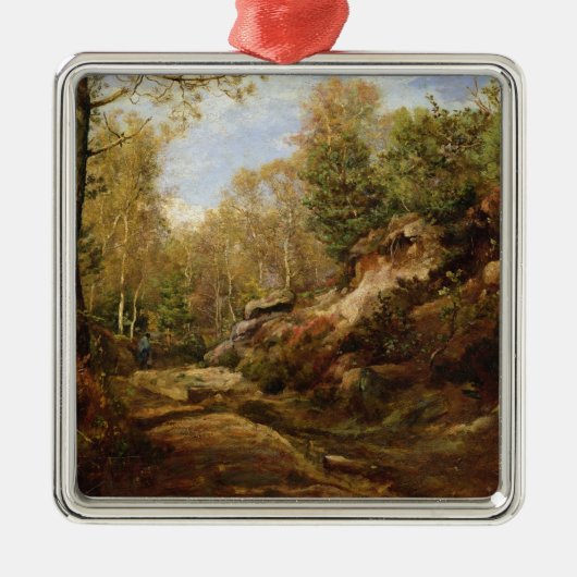 Kiefern u. Birken-Bäume oder der Wald von Ornament Aus Metall (Vorne)