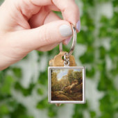 Kiefern u. Birken-Bäume oder der Wald von Schlüsselanhänger (Hand)