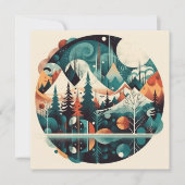 Kiefern und Berge, individuell anpassbar (Vorderseite)