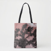 Kiefern- und Palmenbäume Silhouette  Tasche (Vorderseite)