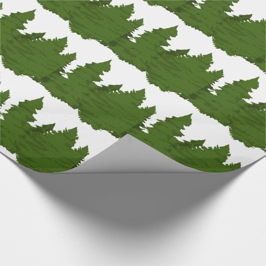 Kiefern-Wald Geschenkpapier (Ecke)