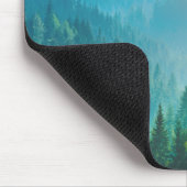 Kiefern-Wald in den Dolomit, Italien Mousepad (Ecke)