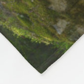 Kiefern-Waldland des golden retriever-Hund| Fleecedecke (Ecke)