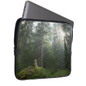 Kiefern-Waldland des golden retriever-Hund| Laptopschutzhülle (Vorne Rechts)