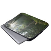 Kiefern-Waldland des golden retriever-Hund| Laptopschutzhülle (Vorne Knopf)