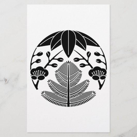 Kiefernbambusume Briefpapier (Vorderseite)